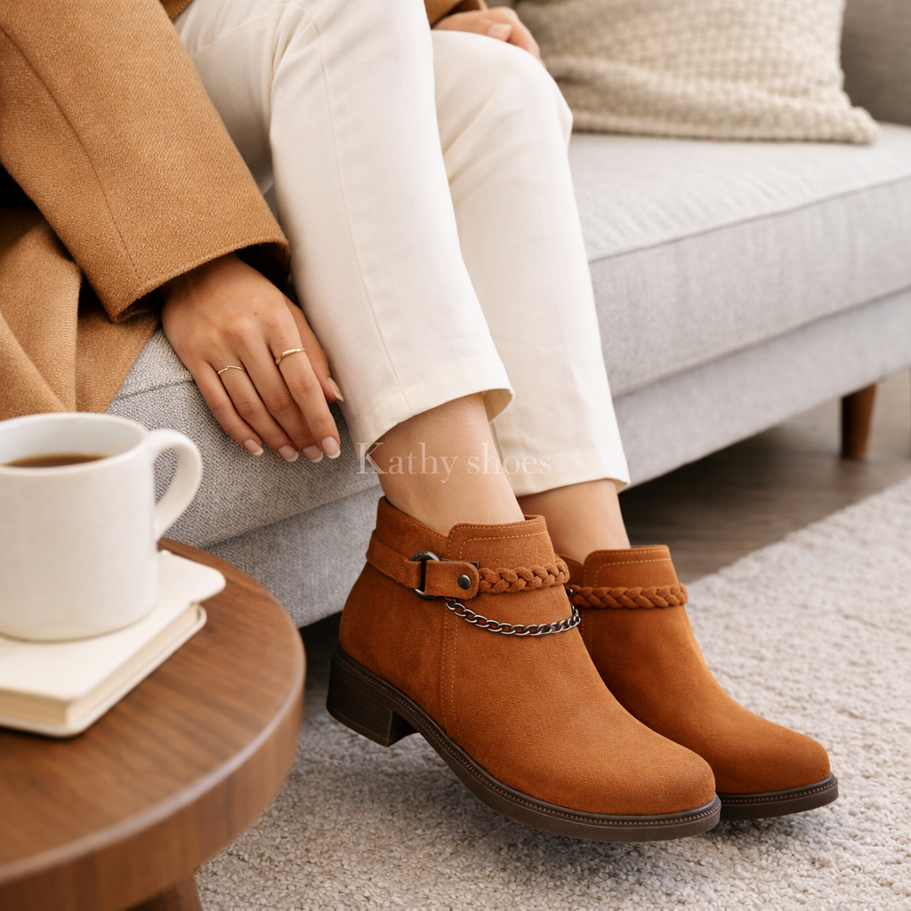 đ€ BotĂn Camel de Mujer â Sueder | Taco 3