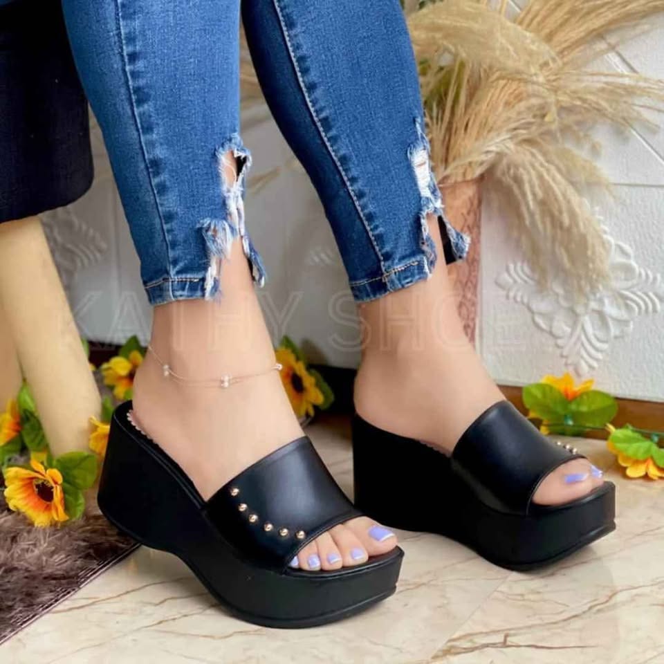 Sandalias con Plataforma Taco 7 en Biocuero – Súper Livianas | Kathy Shoes