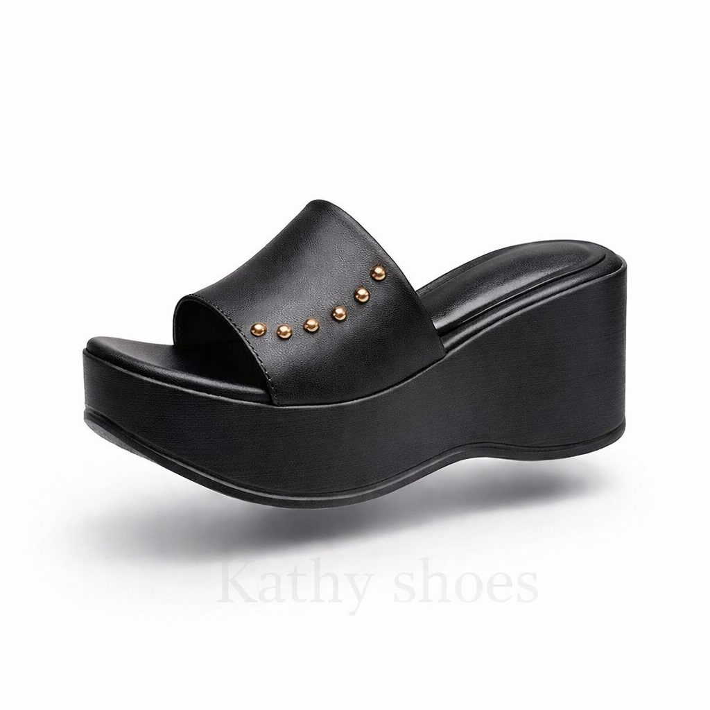 Sandalias con Plataforma Taco 7 en Biocuero – Súper Livianas | Kathy Shoes