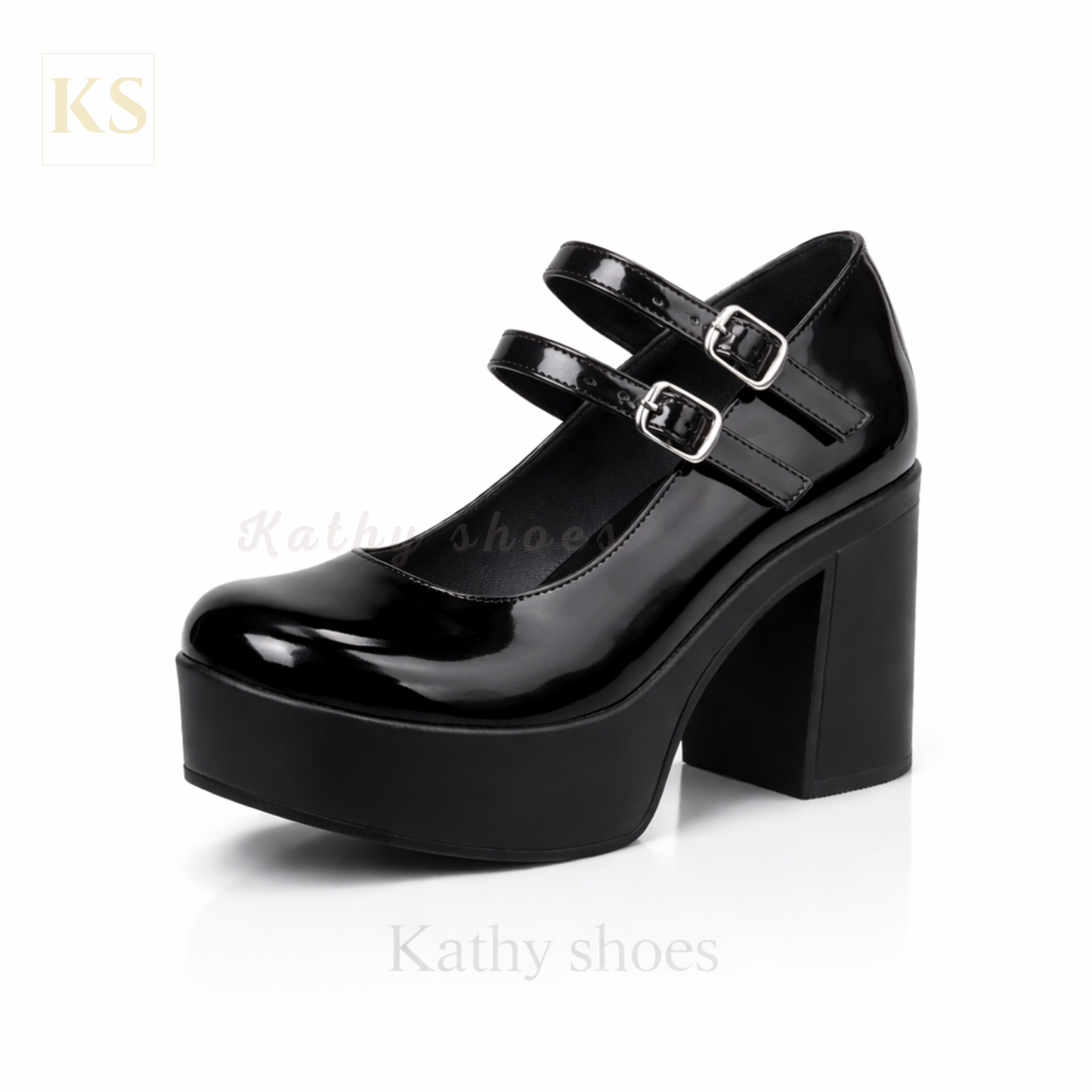 Zapatos de Charol con Plataforma y Taco 7 | Calzado Nacional para Mujer